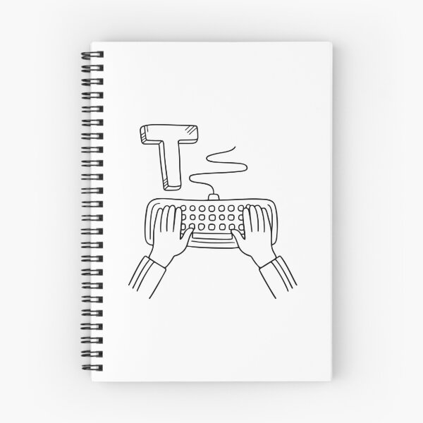 Item preview, An illustration of letter T stands for Typing designed and sold by rasagamastore.