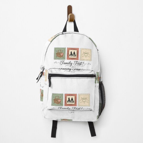 Item preview, Family First! Vintage Stamp Collection Illustration designed and sold by Linework Studio.