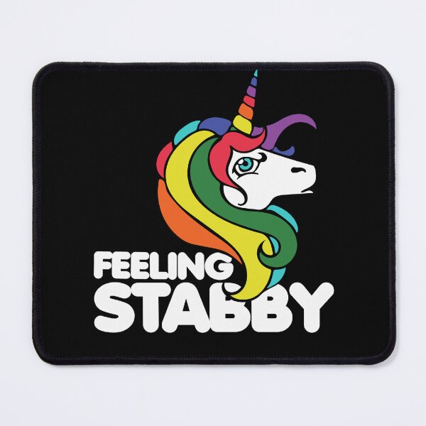 Item preview, Feeling stabby unicorn designed and sold by FrictionMaxxing.