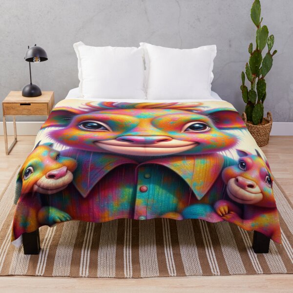 Item preview, Rainbow Calves – colorful baby animals in surreal harmony & dripping cosmic joy designed and sold by FotoworldEdel.