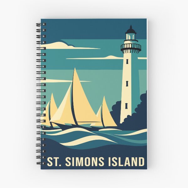 Item preview, St Simons Island Travel Poster designed and sold by rogue-design.