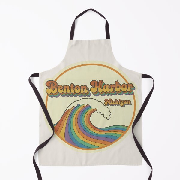 Item preview, Benton Harbor, Michigan Retro Wave designed and sold by TheOldMittenIllustrated.
