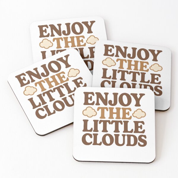 Item preview, Enjoy the Little Clouds – Retro Vape Clouds Design designed and sold by House of Taste Vape Designs.