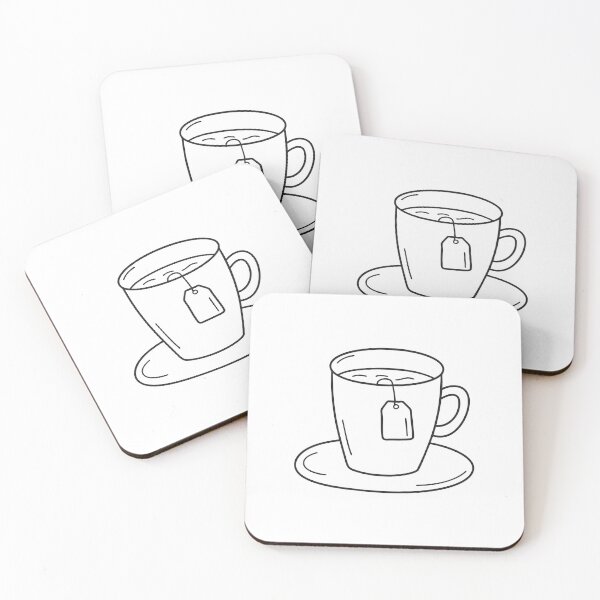 Item preview, A tag dangling from a tea bag inside a cup designed and sold by rasagamastore.