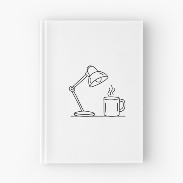 Item preview, A table lamp next to a coffee mug on a messy workspace designed and sold by rasagamastore.