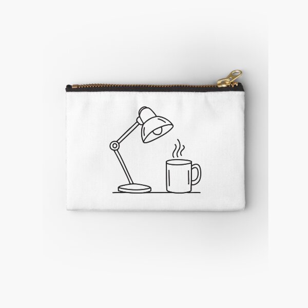 Item preview, A table lamp next to a coffee mug on a messy workspace designed and sold by rasagamastore.