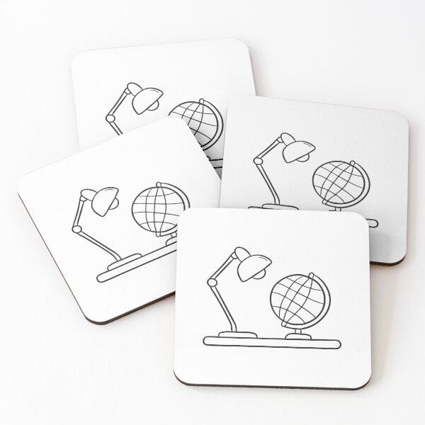 Item preview, A table lamp placed near a globe on a wooden desk designed and sold by rasagamastore.