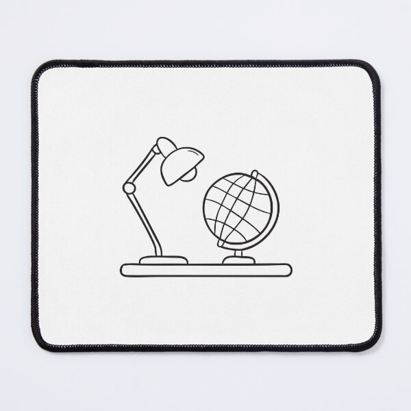 Item preview, A table lamp placed near a globe on a wooden desk designed and sold by rasagamastore.