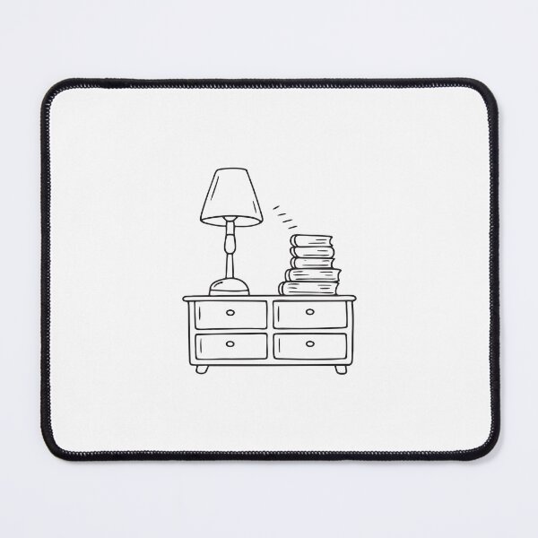 Item preview, A table lamp standing beside a stack of books on a nightstand designed and sold by rasagamastore.