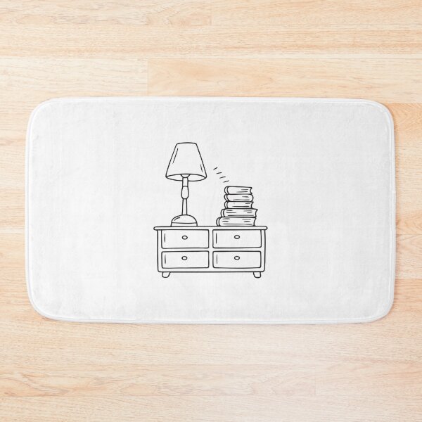 Item preview, A table lamp standing beside a stack of books on a nightstand designed and sold by rasagamastore.
