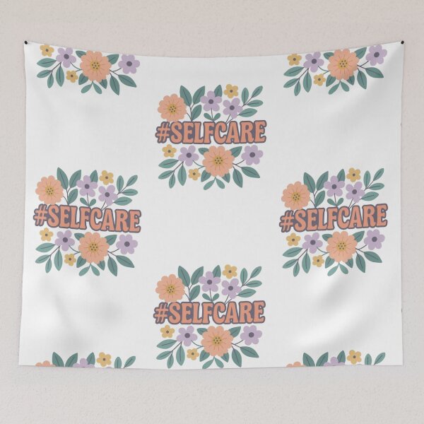 Item preview, SELFCARE Floral Affirmation – Retro Pastel Design designed and sold by SavedByGraceStudio.