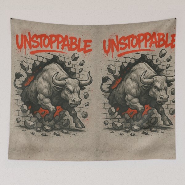 Item preview, UNSTOPPABLE — The Charging Bull designed and sold by SavageTeamArt.