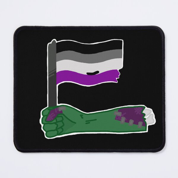 Item preview, asexual zombie pride flag designed and sold by WhatAFun-Gi.
