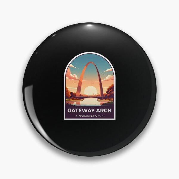 Item preview, Gateway Arch National Park Sticker designed and sold by TulipaGraphics.