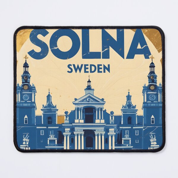 Item preview, Solna Sweden 1950s Vintage Travel Tourism designed and sold by TravelersGems.