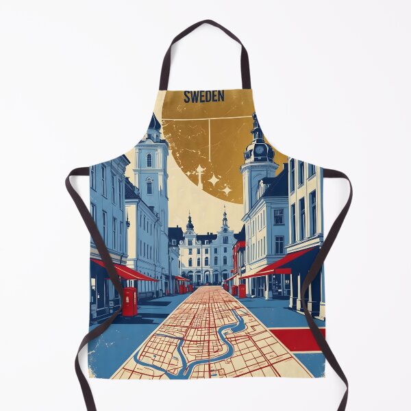Item preview, Sundsvall Sweden 1950s Vintage Travel Tourism designed and sold by TravelersGems.