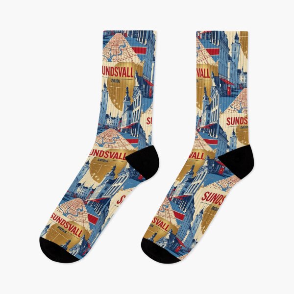 Item preview, Sundsvall Sweden 1950s Vintage Travel Tourism designed and sold by TravelersGems.