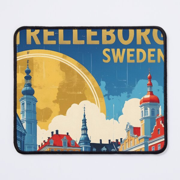 Item preview, Trelleborg Sweden 1950s Vintage Travel Tourism designed and sold by TravelersGems.