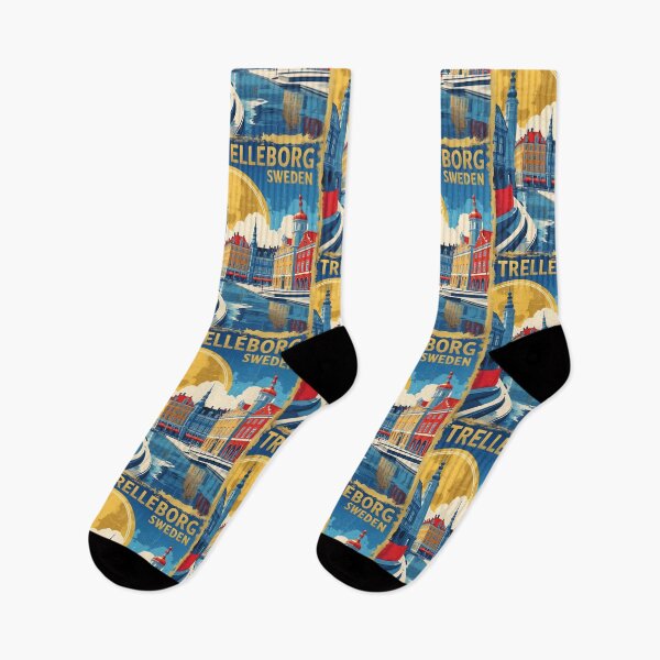 Item preview, Trelleborg Sweden 1950s Vintage Travel Tourism designed and sold by TravelersGems.