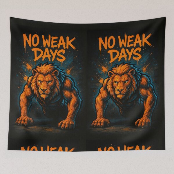 Item preview, NO WEAK DAYS — The Lion’s Code designed and sold by SavageTeamArt.