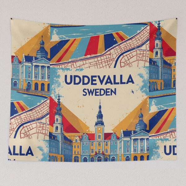 Item preview, Uddevalla Sweden 1950s Vintage Travel Tourism designed and sold by TravelersGems.