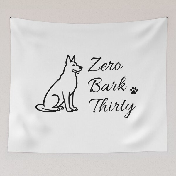 Item preview, Zero Bark Thirty German Shepherd line art designed and sold by Tong4130.