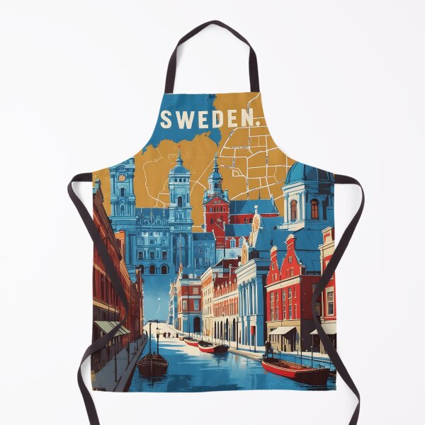 Item preview, Ume Sweden 1950s Vintage Travel Tourism designed and sold by TravelersGems.