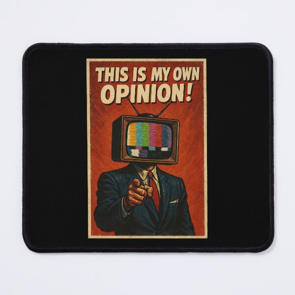 Item preview, This Is My Own Opinion – Vintage TV Head with Color Bars designed and sold by The Devil's Bargain.