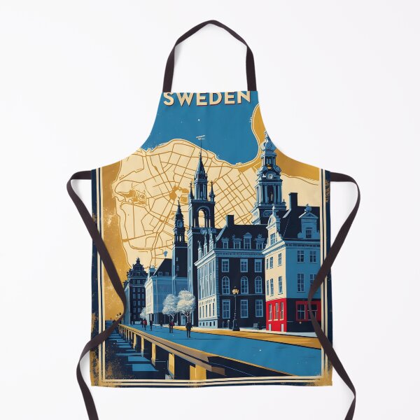 Item preview, Vaexjoe Sweden 1950s Vintage Travel Tourism designed and sold by TravelersGems.