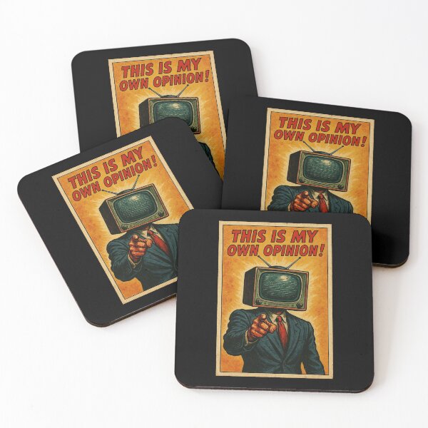 Item preview, This Is My Own Opinion – Retro TV Head with Static Noise designed and sold by The Devil's Bargain.