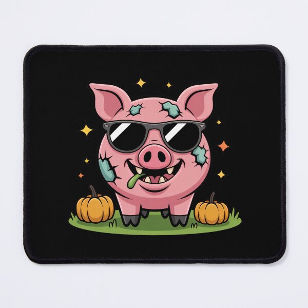 Item preview, Zombie Piggy Attitude – Cute Halloween Pig with Sunglasses designed and sold by ColorSplash123.