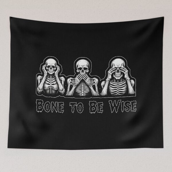 Item preview, Three Wise Skeletons – Bone To Be Wise designed and sold by LolekCraft.