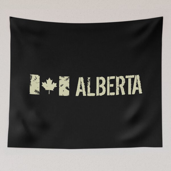 Item preview, Black Canadian Flag: Alberta  designed and sold by Jared Davies.