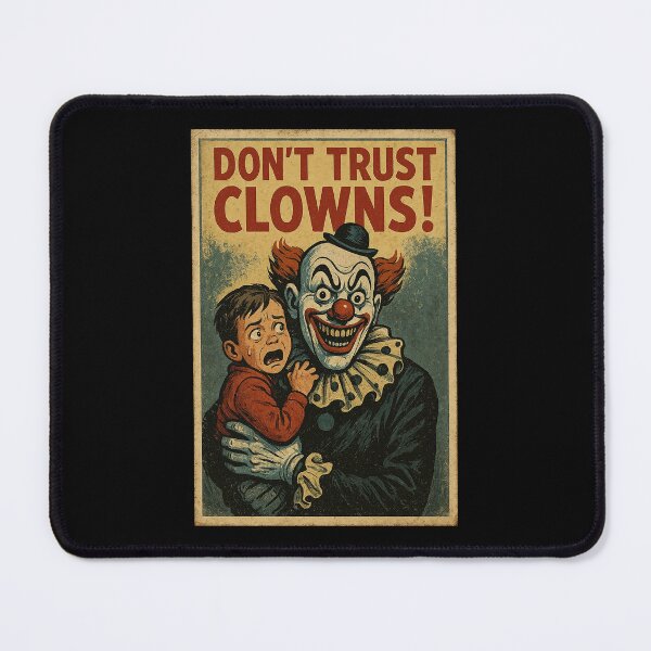 Item preview, Scary Clown Retro Poster – Creepy Circus Horror Art designed and sold by The Devil's Bargain.