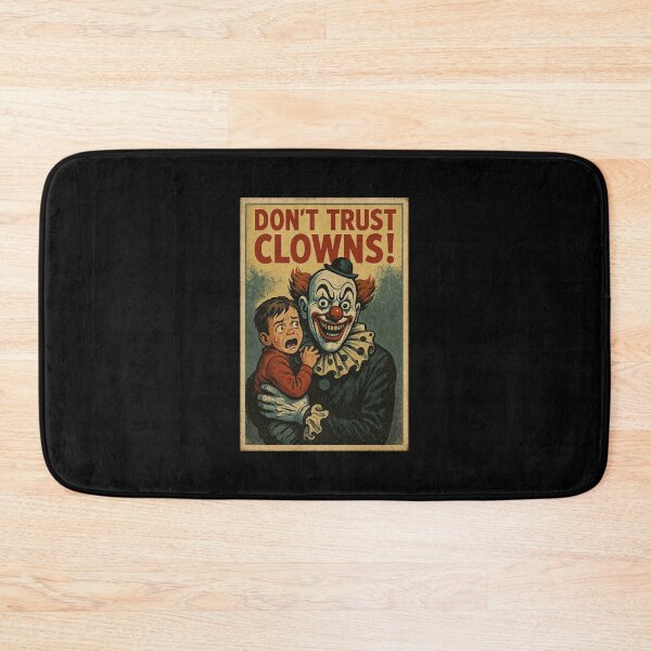 Item preview, Scary Clown Retro Poster – Creepy Circus Horror Art designed and sold by The Devil's Bargain.