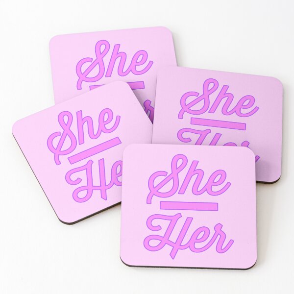 Item preview, She Her Prounouns - Bubblegum designed and sold by sillyjess.