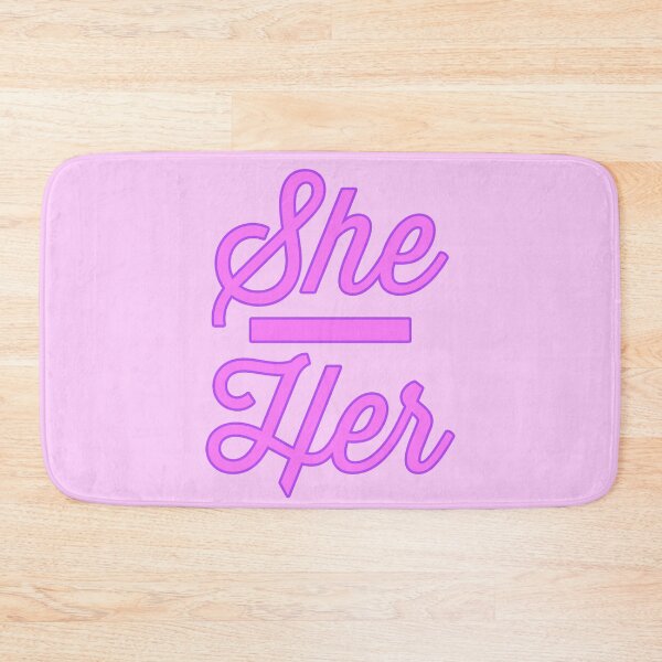 Item preview, She Her Prounouns - Bubblegum designed and sold by sillyjess.