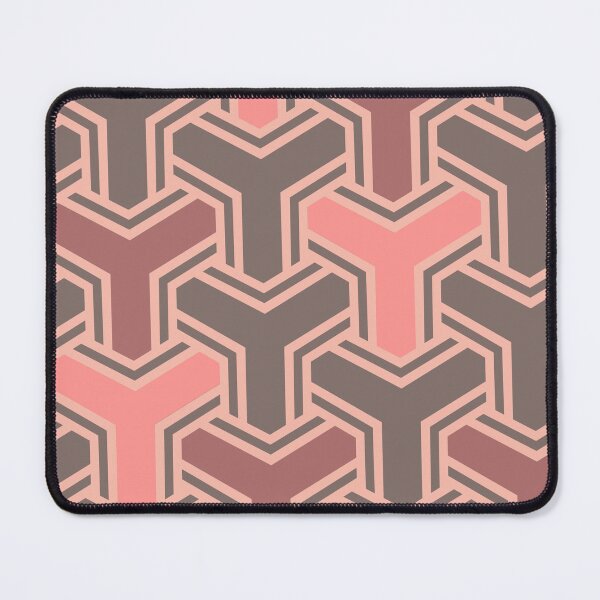 Item preview, Korean Geometric Balance – Coral & Mocha Harmony designed and sold by GOYO SONG.