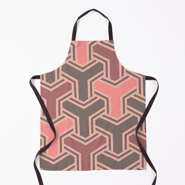 Item preview, Korean Geometric Balance – Coral & Mocha Harmony designed and sold by GOYO SONG.