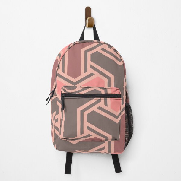 Item preview, Korean Geometric Balance – Coral & Mocha Harmony designed and sold by GOYO SONG.