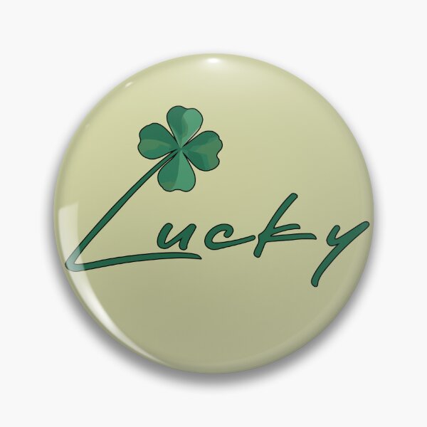 Item preview, Lucky – Blooming clover on cheerful typography designed and sold by Demiurgos-Art.