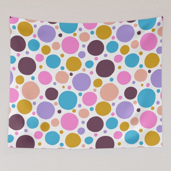 Item preview, Multicolor Party Polka Dots Pattern designed and sold by Farissa Designs.