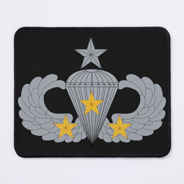 Item preview, Badge - Army - Parachutist - Senior - 3 Combat Star X 300 designed and sold by Military Insignia Products.