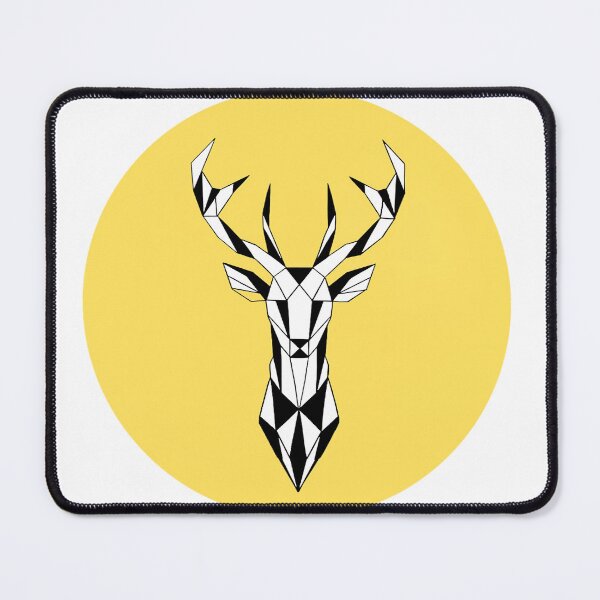 Item preview, Geometric Deer Head Minimalist Design Polygonal Stag art designed and sold by HustlingMom.