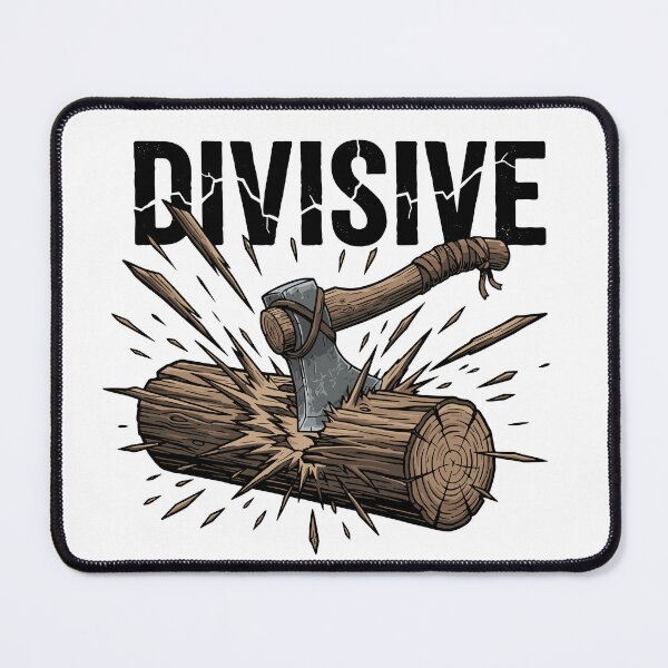 Item preview, DIVISIVE Axe Splitting Log - Bold Political & Social Statement Art designed and sold by Studio13C.