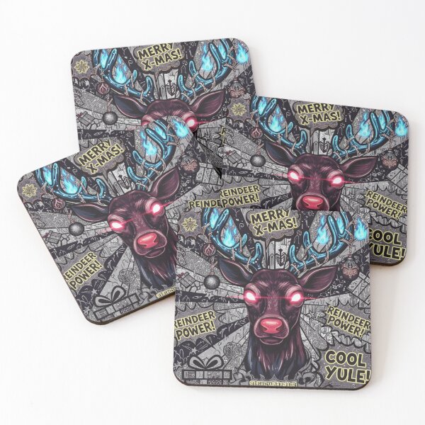 Item preview, Dark Christmas Reindeer Power  designed and sold by Gletschie.