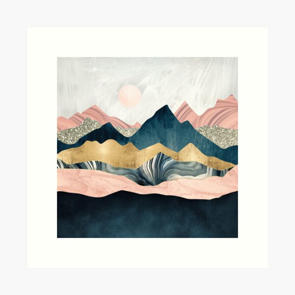 Plush Peaks Art Print