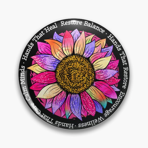 Item preview, Massage Therapist, Reiki & Reflexology Sunflower designed and sold by LagomCreative.