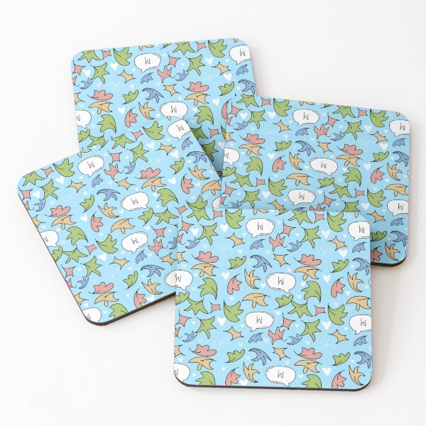 Item preview, Heartstopper Leaves Pattern | Wholesome “Hi” Speech Bubble Design designed and sold by annebmeadows.