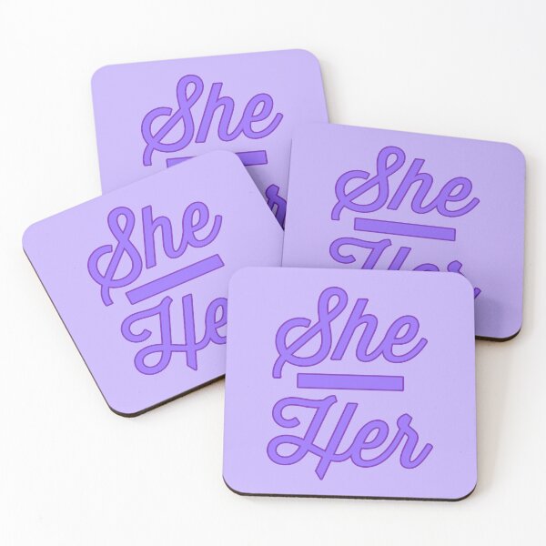 Item preview, She Her Prounouns - Periwinkle designed and sold by sillyjess.